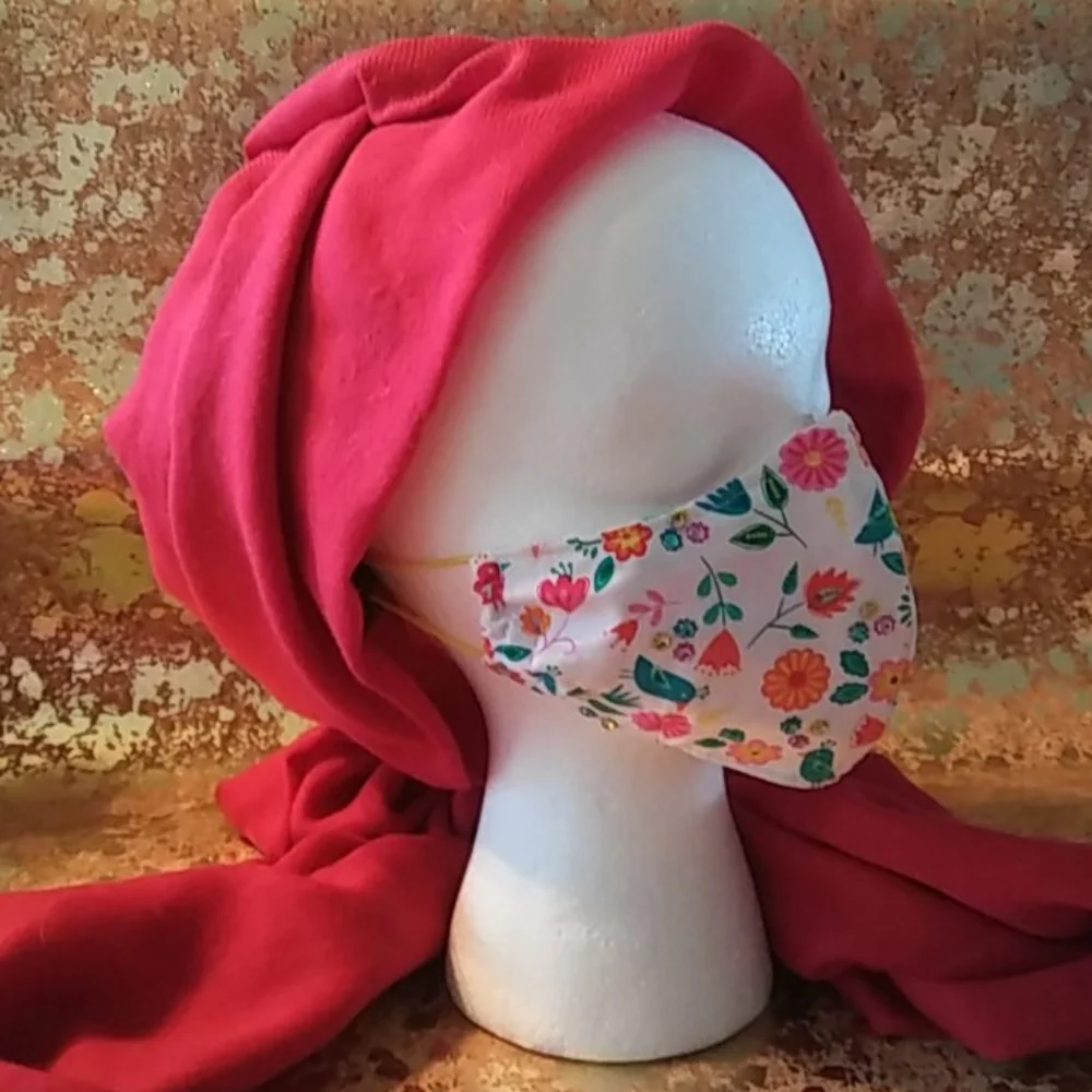 WOMEN’S “FLORA AND FAUNA” COTTON FACE MASK